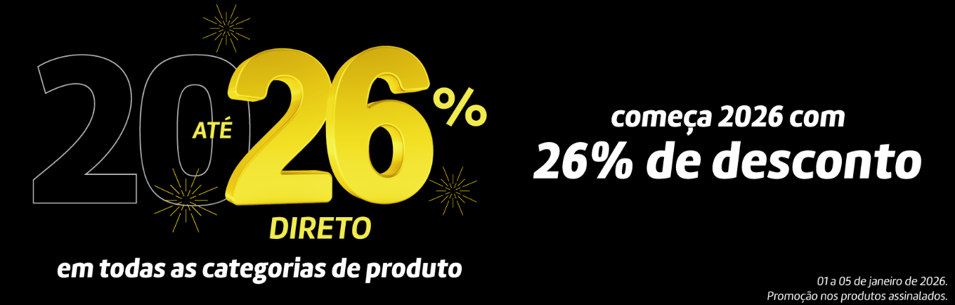 Até 26% Desconto Direto