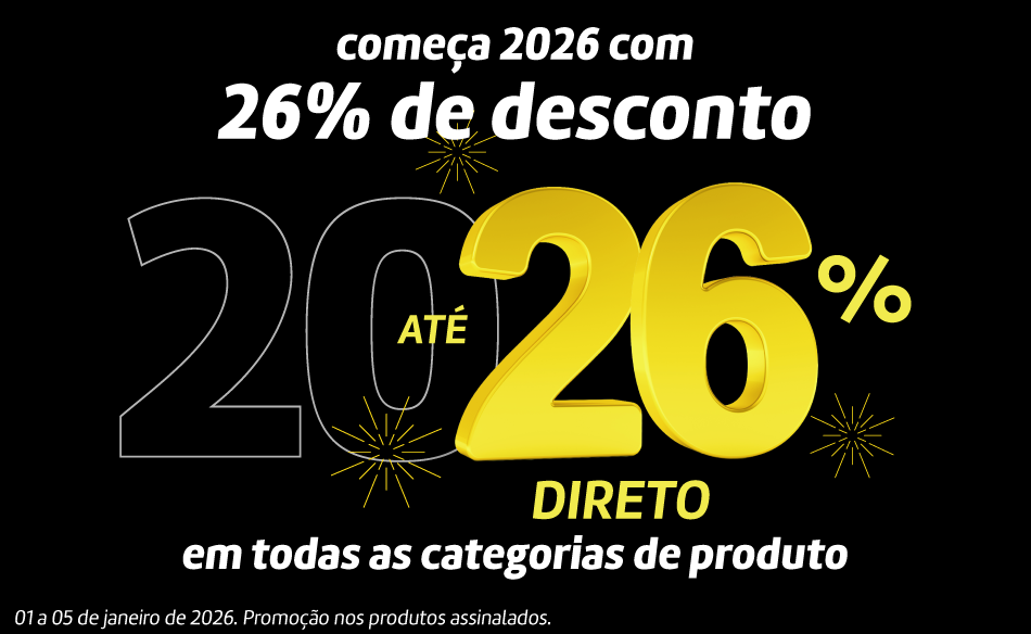 Até 26% Desconto Direto
