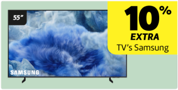 10% Desconto Extra em TVs Samsung