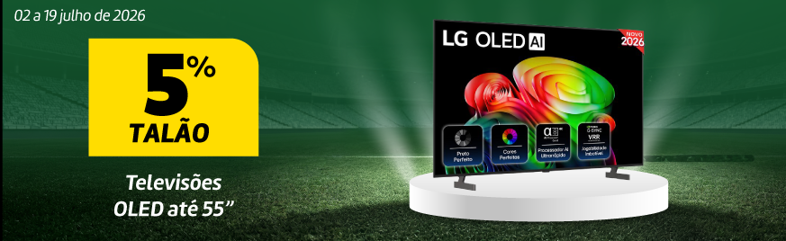 5% em talão Televisões OLED 5% em talão Televisões OLED