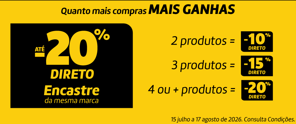 Até 20% Direto Encastre Até 20% Direto Encastre