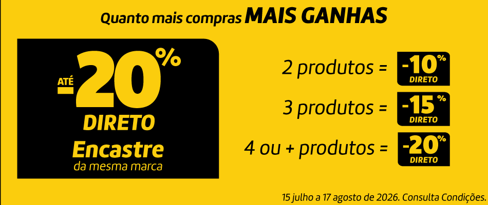 Até 20% Direto Encastre Até 20% Direto Encastre