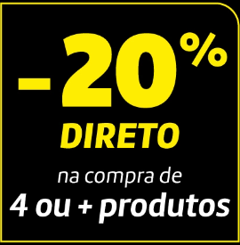 -20% Direto na compra de 4 ou + produtos