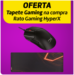 Oferta Tapeta Gaming na compra de Rato Gaming Hyperx Oferta Tapeta Gaming na compra de Rato Gaming Hyperx