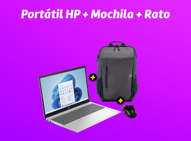 Portátil HP + Mochila + Rato