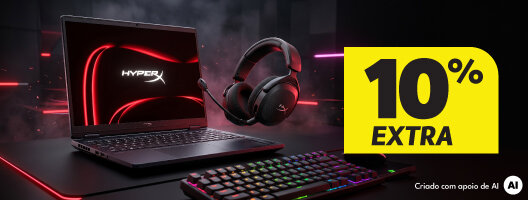 10% Desconto Extra na Marca HyperX. Válido de 12 a 18 outubro de 2026.