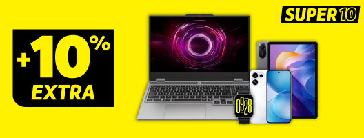 SUPER10 | 10% Desconto Extra em Informática, Smartphones e Smartwatches. 14 a 19 de julho de 2026. SUPER10 | 10% Desconto Extra em Informática, Smartphones e Smartwatches. 14 a 19 de julho de 2026.