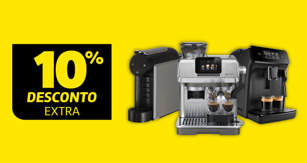10% Desconto Extra em Todas as Máquinas de Café. 14 abril de 2026.