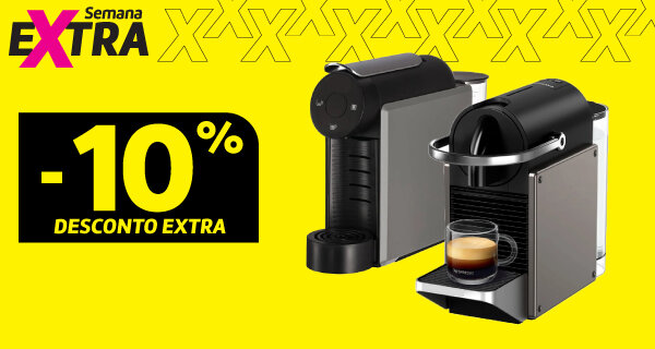 10% Desconto Extra em Todas Máquinas de Café de Cápsulas. Válido 17 a 22 setembro de 2025.