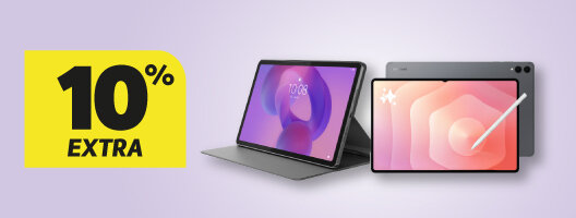 Até 10% Extra Tablets Xiaomi, Samsung, TCL e Lenovo. Utiliza o código: PROMO10.