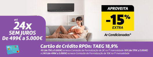15% Desconto Extra em Todos Ar Condicionados. Válido 07 a 12 de janeiro de 2026.