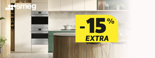15% Desconto Extra em Fornos e Fogões Smeg. 23 a 26 de janeiro de 2026. Promoção nos produtos assinalados.