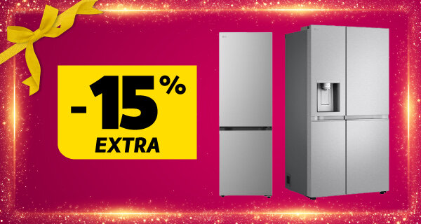 15% Desconto Extra em Frio LG. Válido 05 a 07 dezembro de 2025.