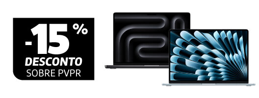 Apple Days | 15% Desconto Sobre PVPr em Todos MacBook Air e Pro. 08 a 17 maio de 2026