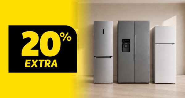 20% Desconto Extra em Frigoríficos Whirlpool, Hotpoint, Beko e Indesit Livre Instalação. 16 a 22 de junho de 2026. 20% Desconto Extra em Frigoríficos Whirlpool, Hotpoint, Beko e Indesit Livre Instalação. 16 a 22 de junho de 2026.