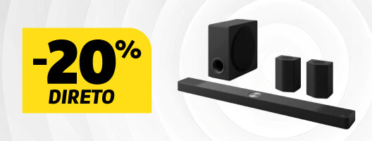 Em Soundbars LG na compra em conjunto com uma TV LG ≥ 43