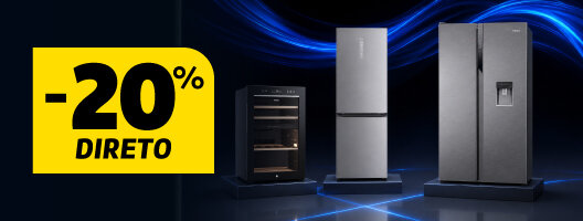 20% Desconto Direto em Arcas, Frigoríficos, Combinados, Americanos e Caves de Vinho Haier. 02 a 15 de junho de 2026. 20% Desconto Direto em Arcas, Frigoríficos, Combinados, Americanos e Caves de Vinho Haier. 02 a 15 de junho de 2026.