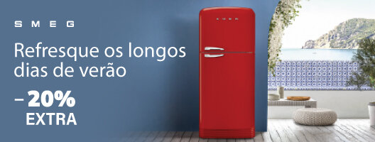 20% Desconto Extra em Frigoríficos, Combinados, Congeladores e Garrafeiras. Utiliza o código: SMEG20 20% Desconto Extra em Frigoríficos, Combinados, Congeladores e Garrafeiras. Utiliza o código: SMEG20