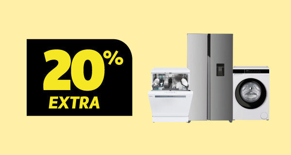 20% Desconto Extra Grandes Eletrodomésticos Livre Instalação Haier e Candy. Utiliza o código: GRANDES20. 20% Desconto Extra Grandes Eletrodomésticos Livre Instalação Haier e Candy. Utiliza o código: GRANDES20.