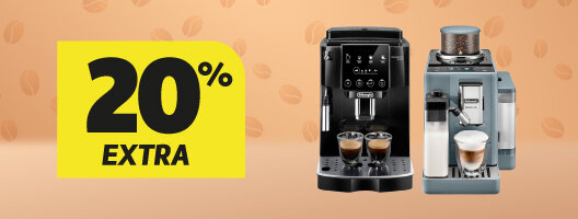 20% Desconto Extra Máquinas de Café Delonghi. Utiliza o código: OFF20 20% Desconto Extra Máquinas de Café Delonghi. Utiliza o código: OFF20