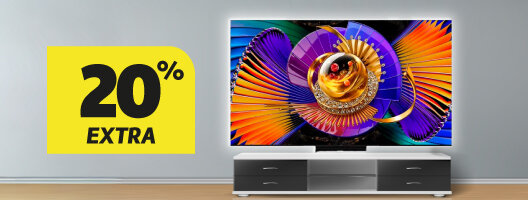 20% Desconto Extra em Televisões TCL QD, SQD e RBG MiniLed ≥ 85 20% Desconto Extra em Televisões TCL QD, SQD e RBG MiniLed ≥ 85