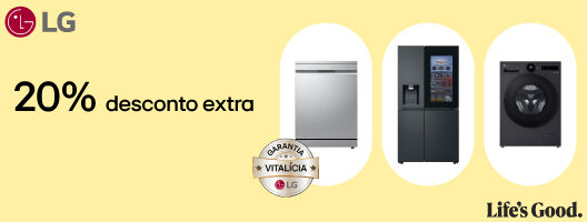 20% Desconto Extra em Todos Frigoríficos, Combinados, Arcas, Máquinas de Roupa e Louça LG Livre Instalação. 20% Desconto Extra em Todos Frigoríficos, Combinados, Arcas, Máquinas de Roupa e Louça LG Livre Instalação.