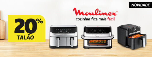 20% Desconto em Talão Fritadeiras sem óleo Moulinex 20% Desconto em Talão Fritadeiras sem óleo Moulinex