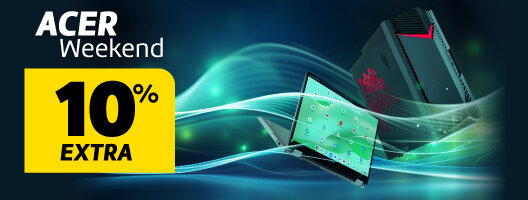 Acer Weekend | 10% Desconto Extra em Todos Portáteis e Desktops Acer. Válido 27 a 28 de junho de 2026.