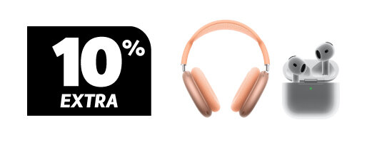 10% Desconto Extra em AirPods. Válido de 08 a 09 agosto de 2026. 10% Desconto Extra em AirPods. Válido de 08 a 09 agosto de 2026.