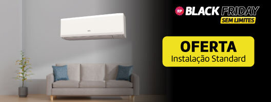 Na compra de um Ar Condicionado Fujitsu oferta Instalação Standard. Válido de 04 a 10 novembro de 2025.