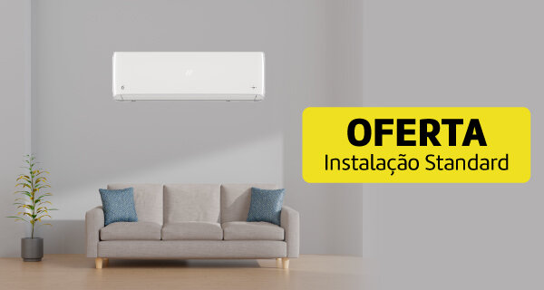 Oferta instalação standard na compra de Ar Condicionados Whirlpool selecionados. Válido de 09 a 23 outubro de 2025.