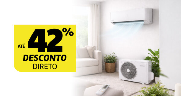 Até 42% Desconto Direto em Ar Condicionados Daitsu. Válido de 07 a 21 abril de 2026.