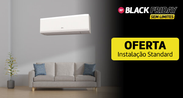 Na compra de um Ar Condicionado Fujitsu oferta Instalação Standard. Válido de 04 a 10 novembro de 2025. Na compra de um Ar Condicionado Fujitsu oferta Instalação Standard. Válido de 04 a 10 novembro de 2025.