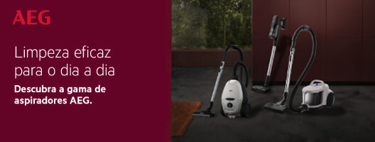 Até 59% Desconto Sobre PVPr em Aspiração AEG. Válido de 21 a 29 março de 2026. Até 59% Desconto Sobre PVPr em Aspiração AEG. Válido de 21 a 29 março de 2026.