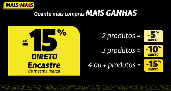 Até 15% Desconto Direto na compra de 2 ou mais Eletrodoméstico de Encastre da mesma marca. 30 de setembro a 06 outubro 2026 Até 15% Desconto Direto na compra de 2 ou mais Eletrodoméstico de Encastre da mesma marca. 30 de setembro a 06 outubro 2026