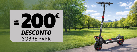 Até 200€ Desconto Sobre PVPr em Trotinetes Urbanglide. Válido 03 a 06 abril de 2026.