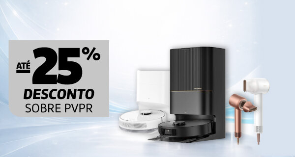 Até 25% Desconto sobre PVPR numa seleção de artigos DREAME. 05 a 28 de fevereiro de 2026. Promoção nos produtos assinalados.