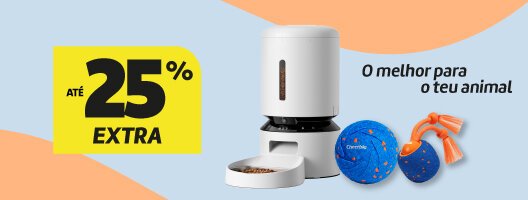 Até 25% Toda a Gama PetLibro e Cheerble. Utiliza o código: PET25 | PET20 Até 25% Toda a Gama PetLibro e Cheerble. Utiliza o código: PET25 | PET20