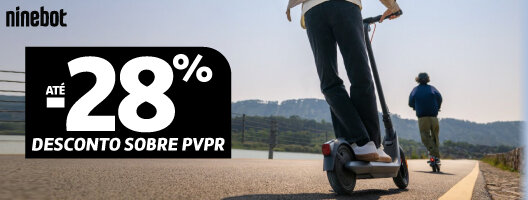 Promoção Até 28% Desconto Sobre PVPr em Trotinetes Ninebot. Válido de 28 agosto a 01 setembro de 2025. Promoção Até 28% Desconto Sobre PVPr em Trotinetes Ninebot. Válido de 28 agosto a 01 setembro de 2025.