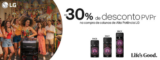 Dá mais música aos teus Santos Colunas de Alta Potência LG