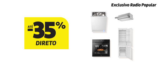 Até 35% Desconto Direto Toda Nova Linha Encastre Fagor. 10 a 25 de março de 2026.