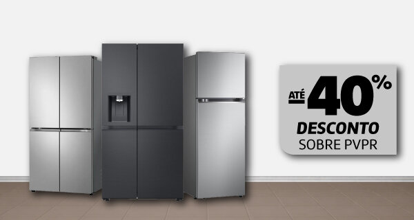 Até 40% desconto sobre PVPR em Frio LG. 05 a 08 de fevereiro. Promoção nos produtos assinalados.
