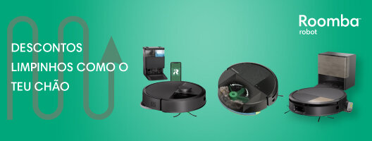 Até 43% Desconto em aspirador Robot Irobot Roomba. Válido de 09 a 23 de outubro de 2025.