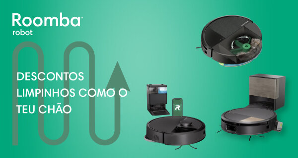 Aspirador Robot Irobot Roomba. Válido de 09 a 23 de outubro de 2025.