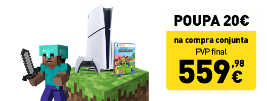 Consola PS5 Slim 1TB + Minecraft