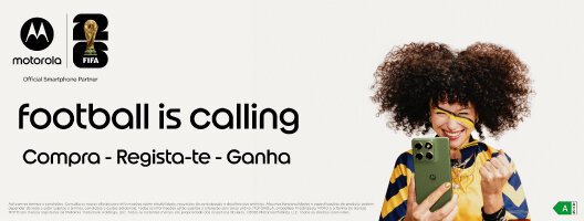 Habilita-te a ganhar bilhetes para o campeonato da Fifa na compra de um Smartphone Motorola. 28 janeiro a 30 abril 2026