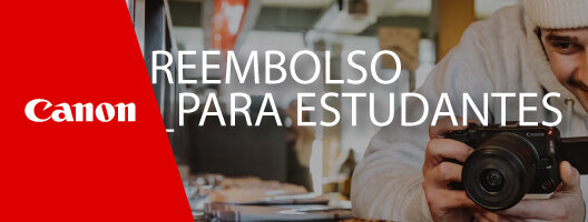 Consegue um reembolso até 750€ na compra de até 1 Câmara e 2 Objetivas Canon. 01 setembro de 2025 a 15 junho de 2026