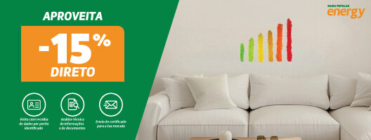 15% Desconto Direto em Certificados Energéticos. Válido de 04 de junho a 15 de julho de 2026.