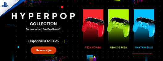 Pré-venda Hyperpop Collection. Disponível a 12.03.2026