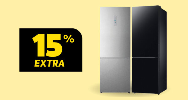15% Desconto Extra em Combinados Samsung, Haier, Beko, Whirlpool, Candy e Hisense. Válido de 01 a 13 julho de 2026. 15% Desconto Extra em Combinados Samsung, Haier, Beko, Whirlpool, Candy e Hisense. Válido de 01 a 13 julho de 2026.